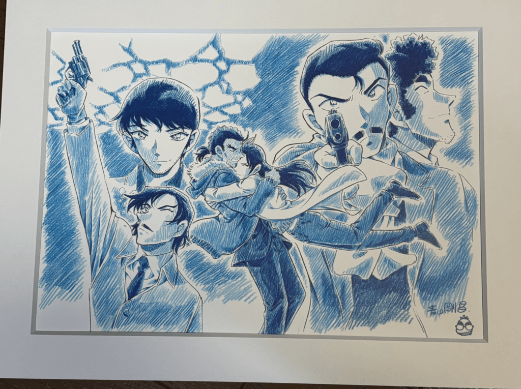 『隻眼の残像』ティザー複製原画©青山剛昌／小学館